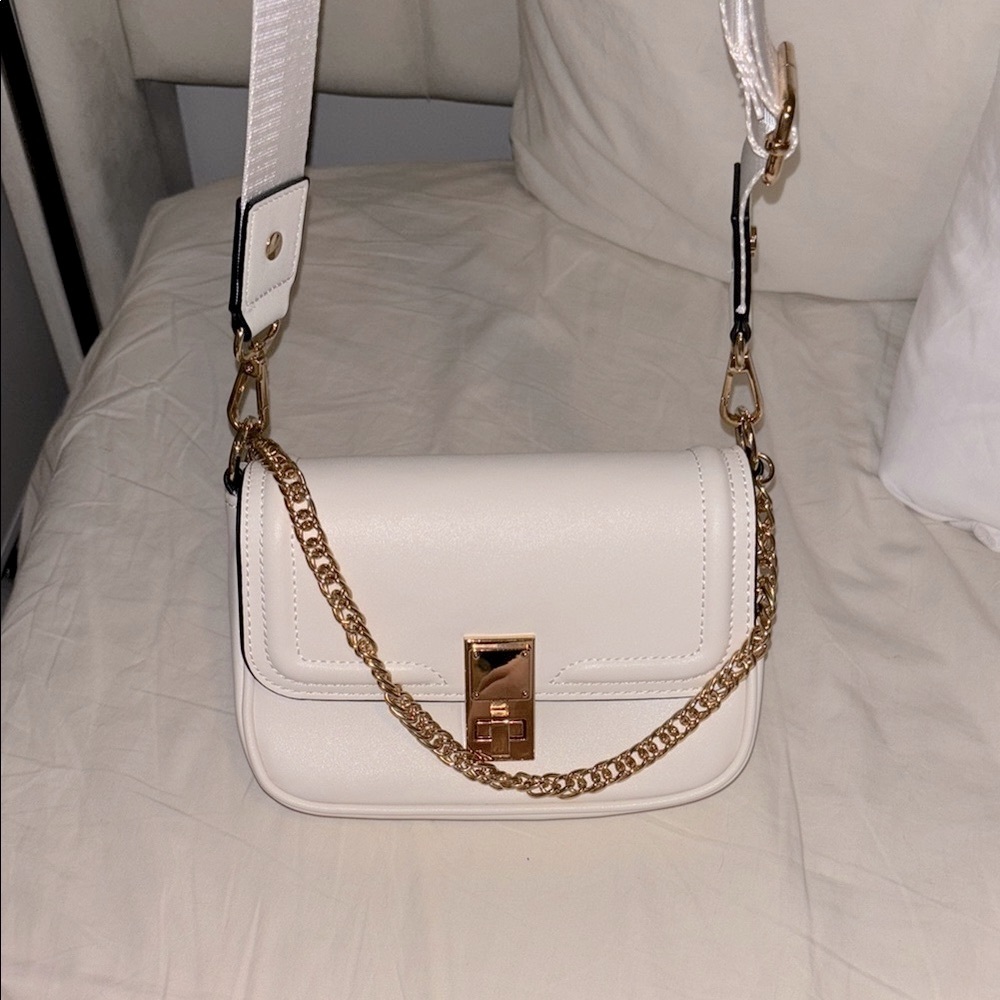 Aldo White 3 Strap Bag
